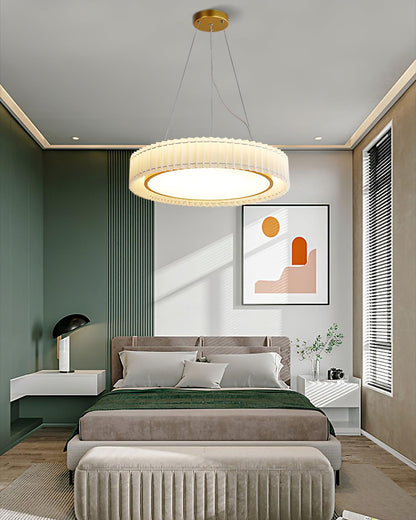 Round Pleated Houselight Pendant Lamp