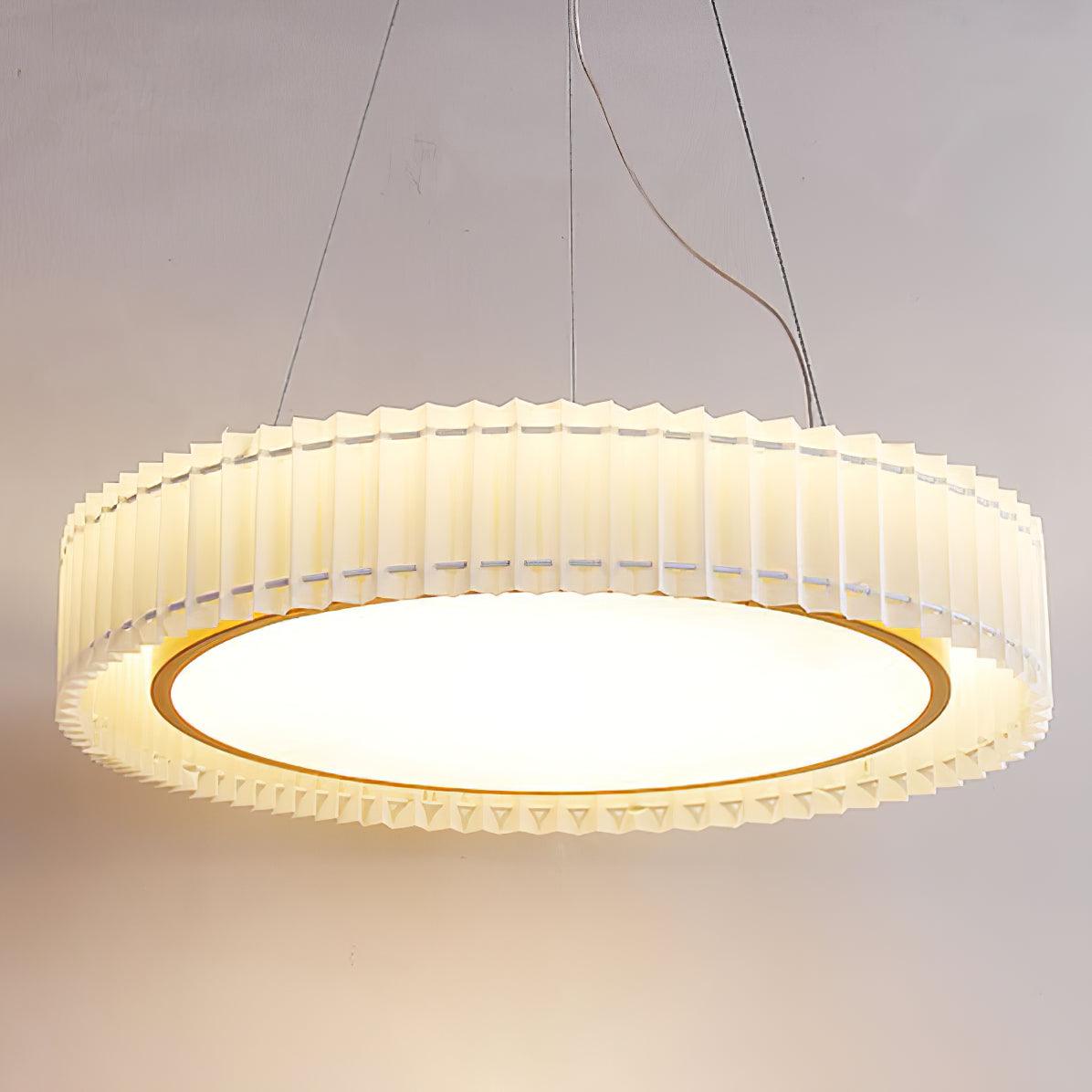 Round Pleated Houselight Pendant Lamp