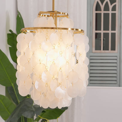 Round Shell Pendant light Chandelier