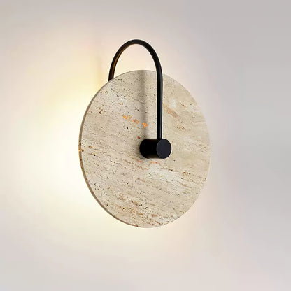 Round Travertine Lamp bracket Wall Lamp