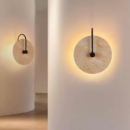 Round Travertine Lamp bracket Wall Lamp