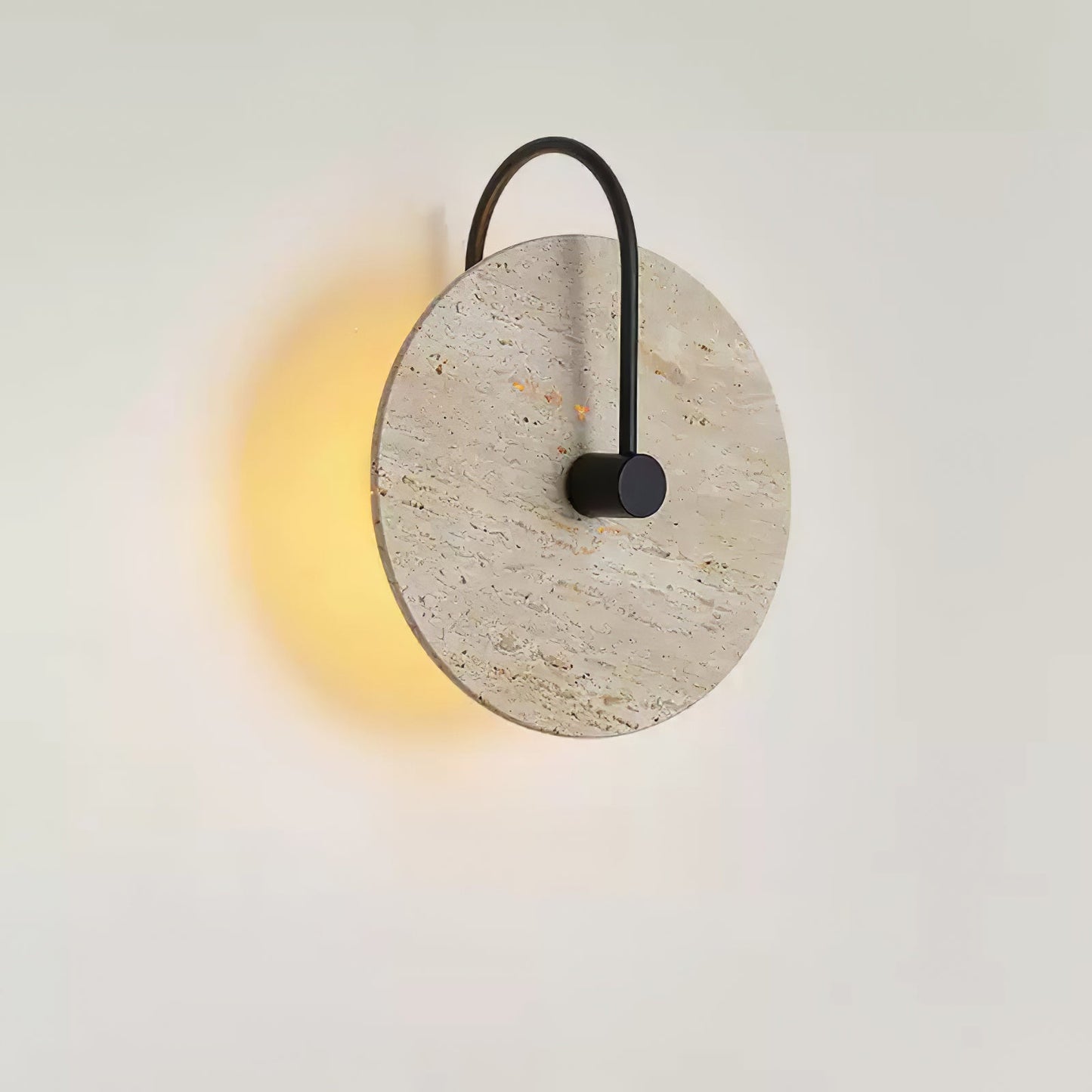 Round Travertine Lamp bracket Wall Lamp