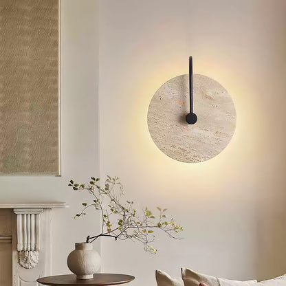 Round Travertine Lamp bracket Wall Lamp