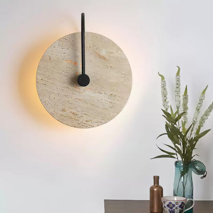 Round Travertine Lamp bracket Wall Lamp