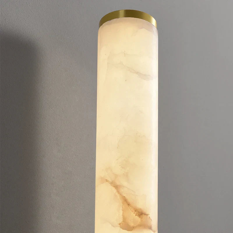 27" Moonshade Natural Marble & Copper Wall Sconce