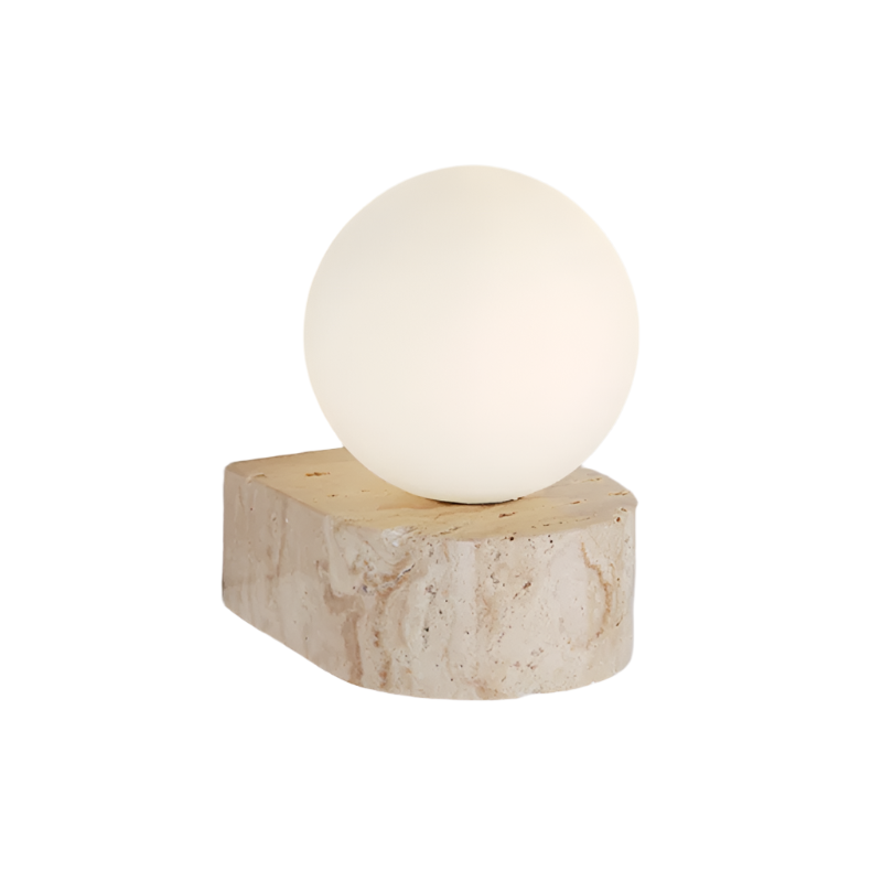 Modern LED Travertine Wall Sconce