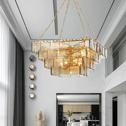 Welle Glass Chandelier