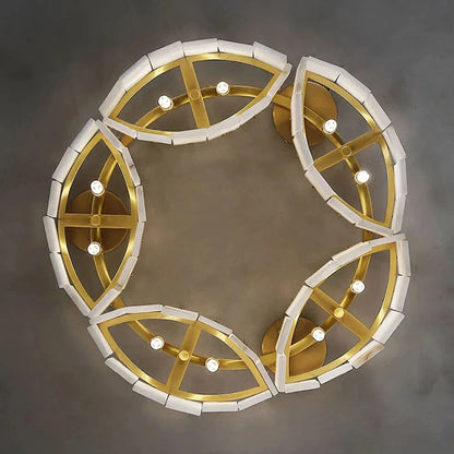 Natural Marble Modern Chandelier Light