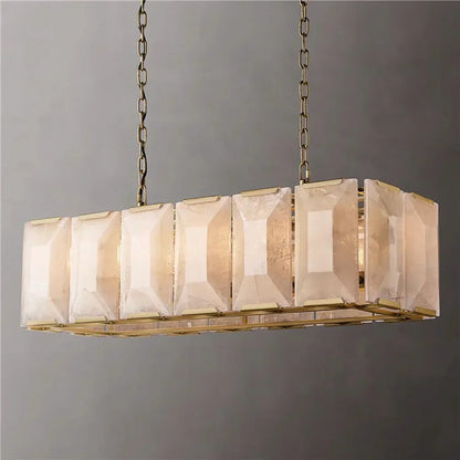 Villano Calcite Rectangular Chandelier