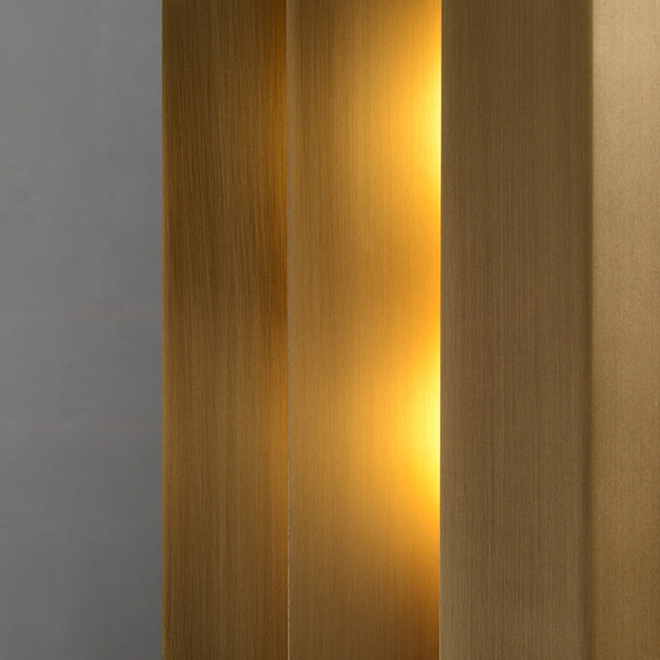 Brushed Copper Modern LED Wall Sconce