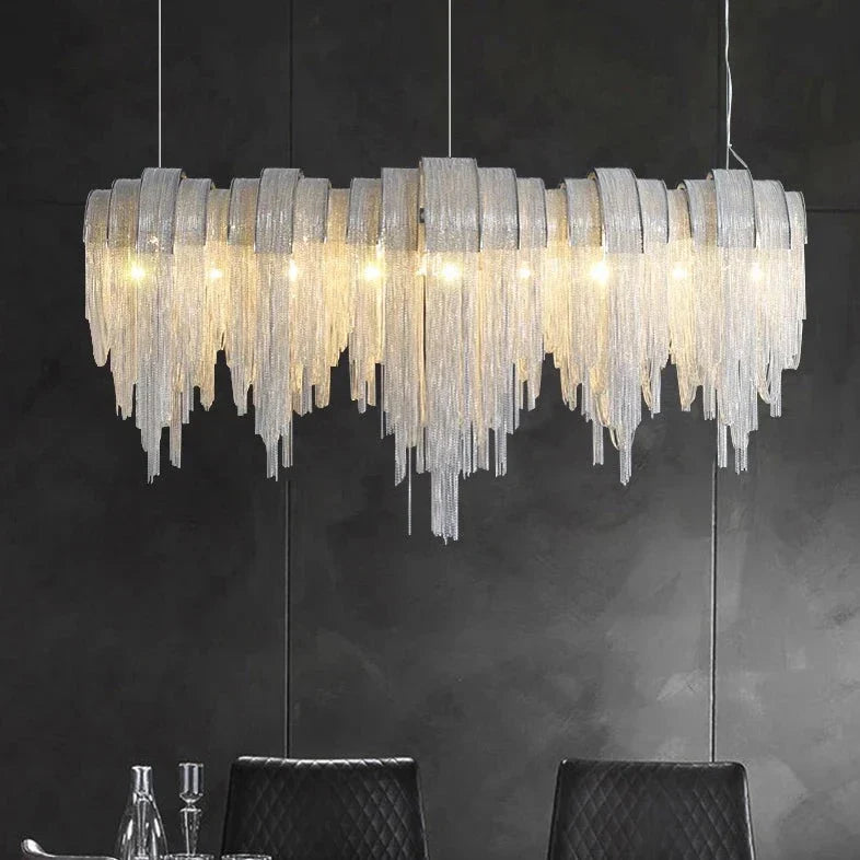 Cadena Chain Tassel Dining Room Chandelier