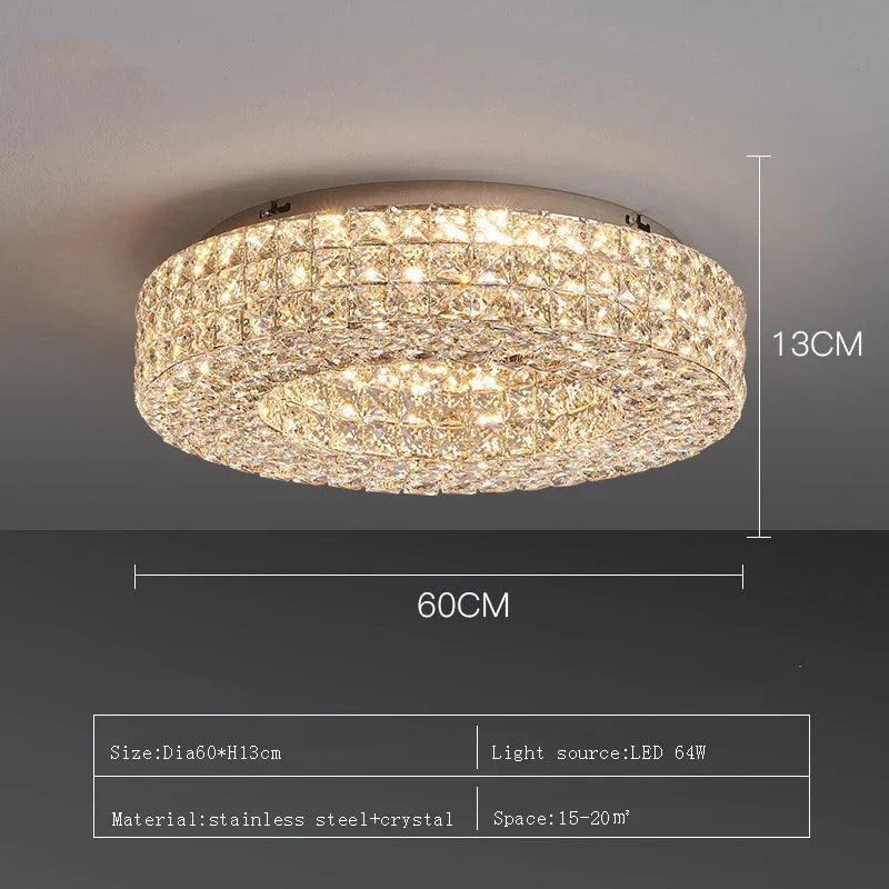 Bacci Crystal Ceiling Light Fixture