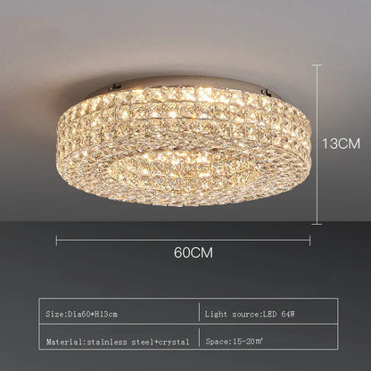 Bacci Crystal Ceiling Light Fixture