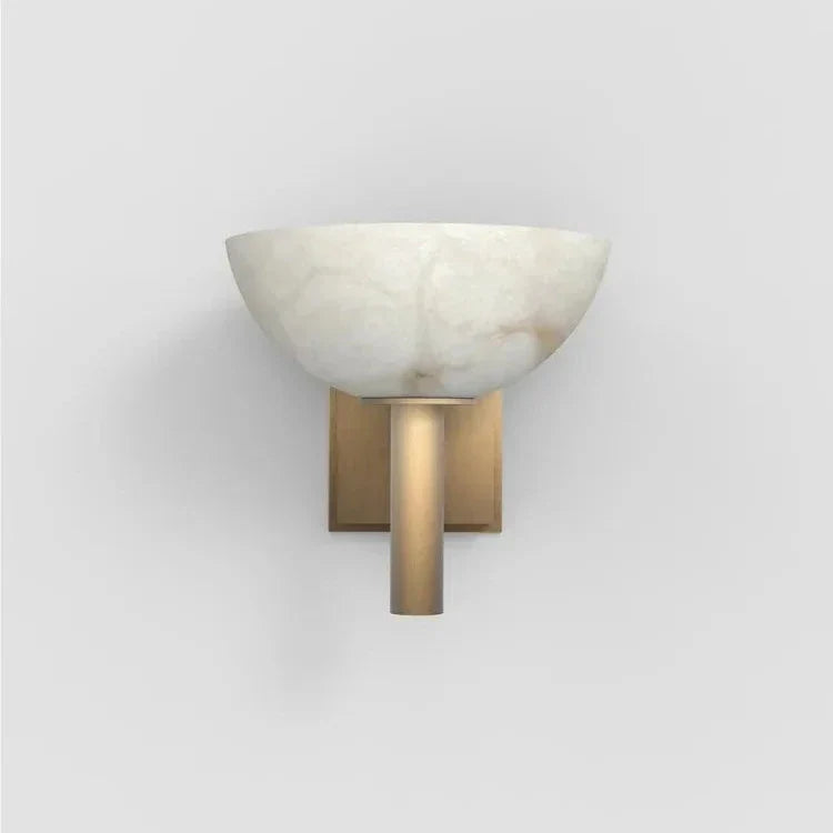 Spanish Marble & Copper Antique Sconce