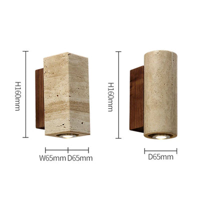 Natural Travertine Wall Lights