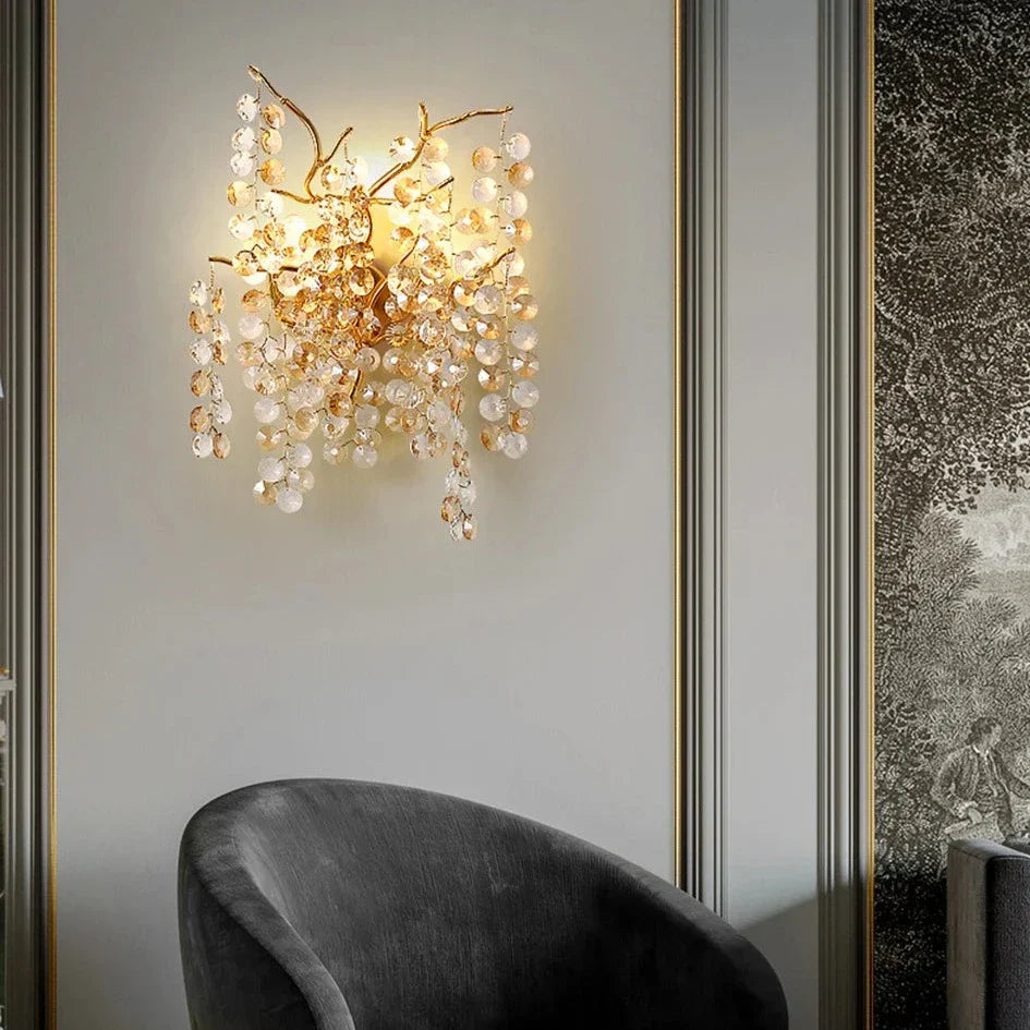 Albero Collection Crystal Wall Sconce