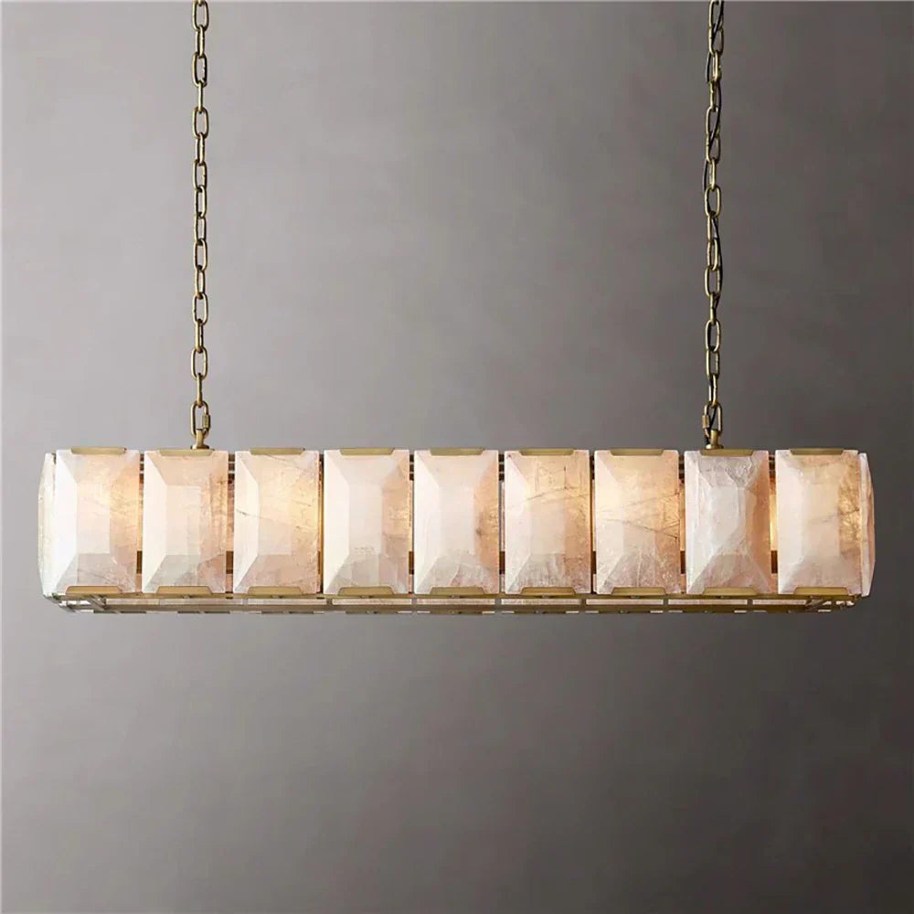 Villano Calcite Rectangular Chandelier