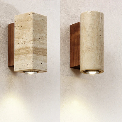 Natural Travertine Wall Lights