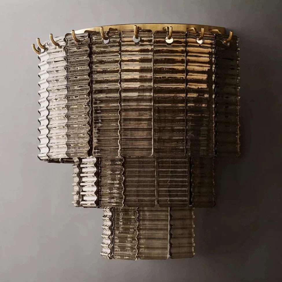 Palermo Smoke Crystal Wall Sconce