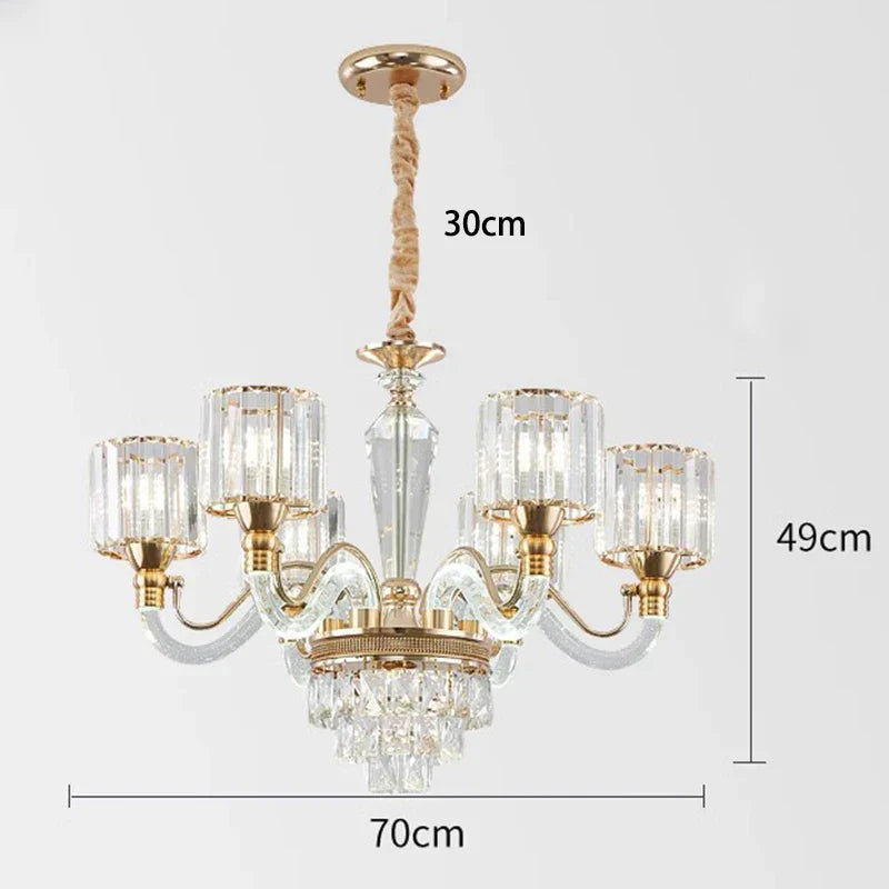 Gio Crystal Contemporary Chandelier