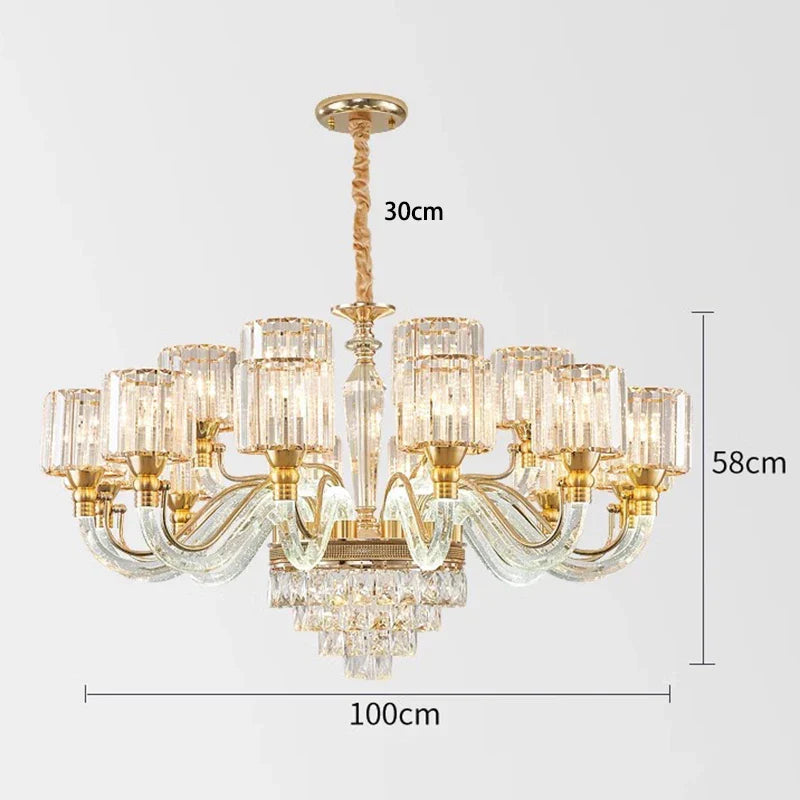 Gio Crystal Contemporary Chandelier