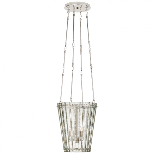 Chandelier, 4-Light, Polished Nickel, 15"W (S 5652PN-AM CQ0PT)