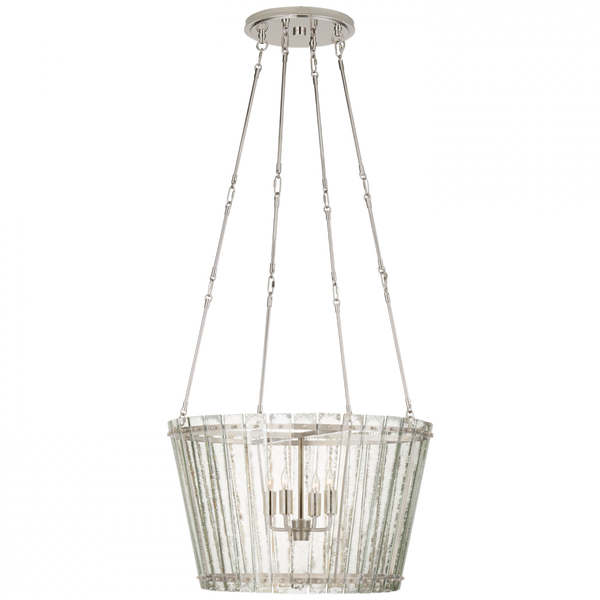 Chandelier, 4-Light, Polished Nickel, 23.5"W (S 5653PN-AM CQ0PV)