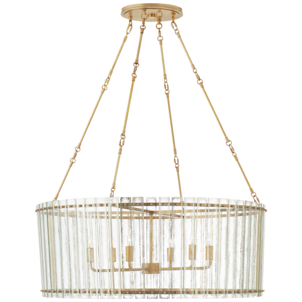 Chandelier, 6-Light, Hand-Rubbed Antique Brass, 36.5"W (S 5670HAB-AM CTZFK)