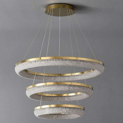 Bergamo 3-Tier Crystal Chandelier Light