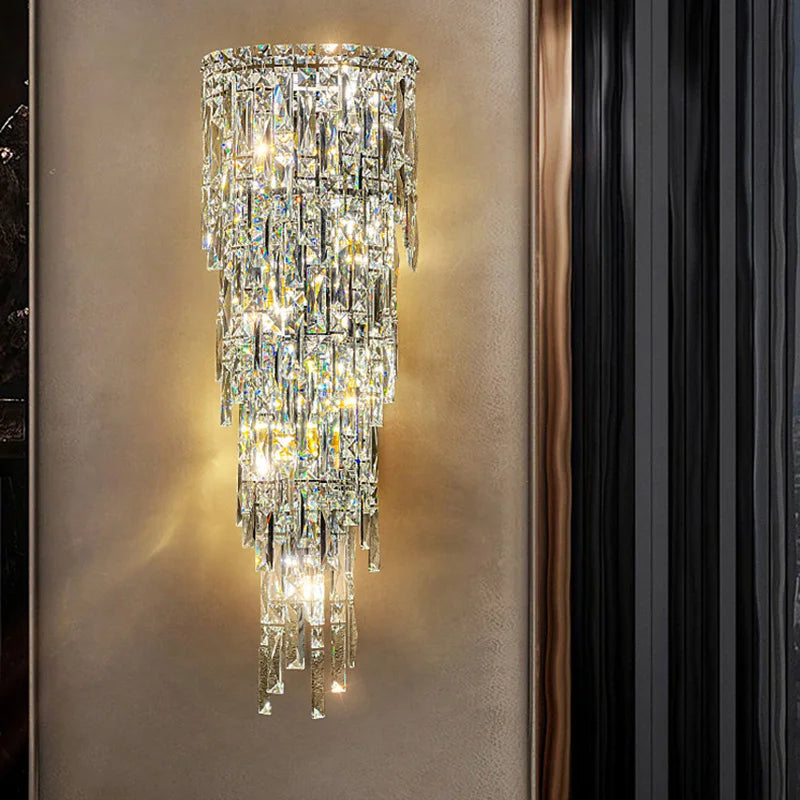 Bacci Crystal Contemporary Wall Sonce