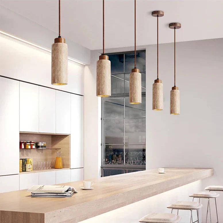 Natural Travertine Pendant Lights