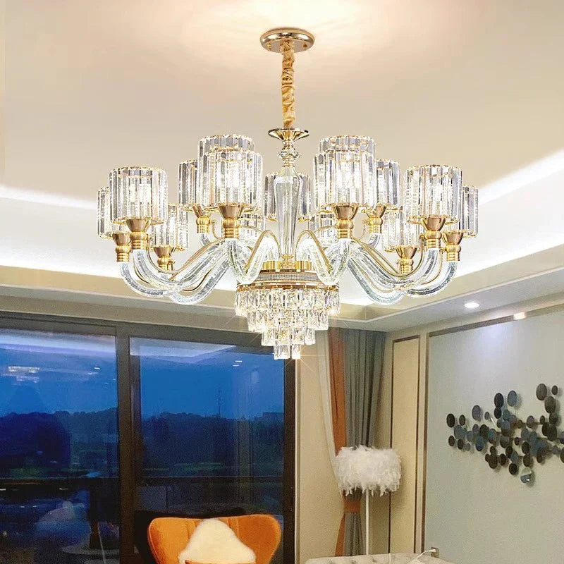 Gio Crystal Contemporary Chandelier