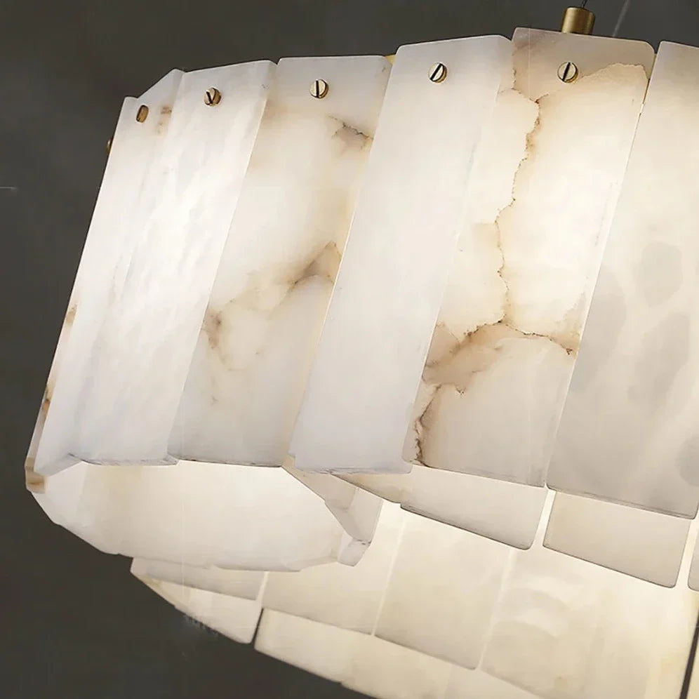 Natural Marble Modern Chandelier Light