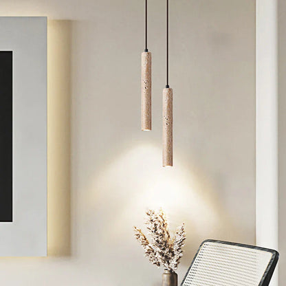 Natural Travertine Modern Pendant Light