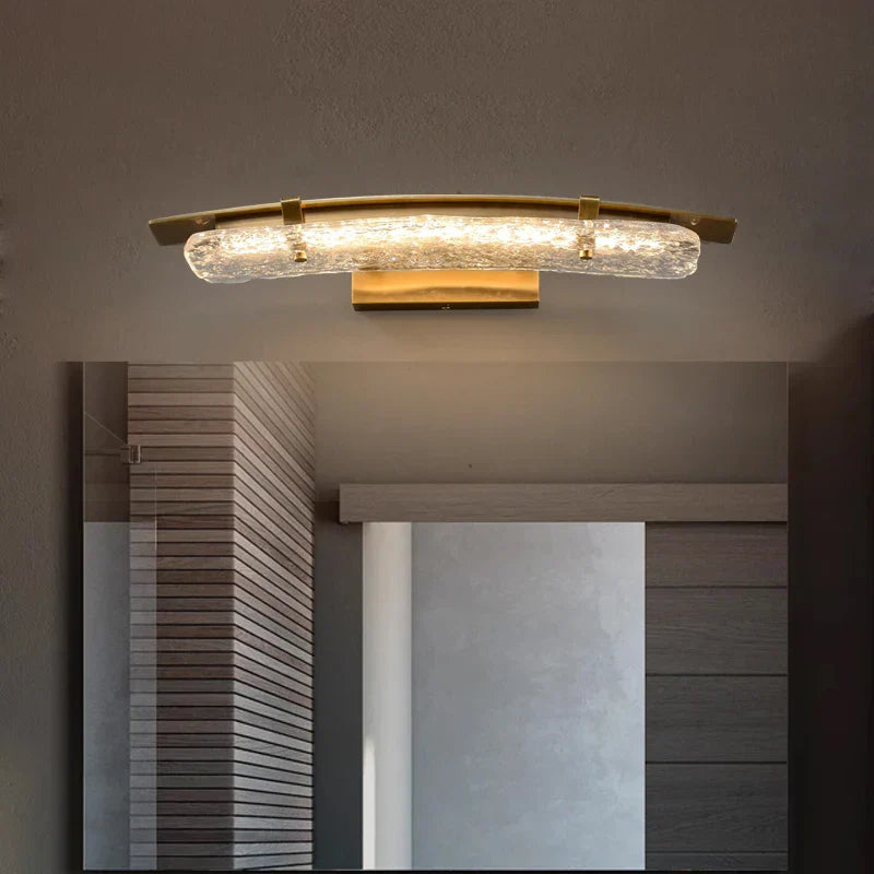 Copper & Glass Modern LED Wall Sconce