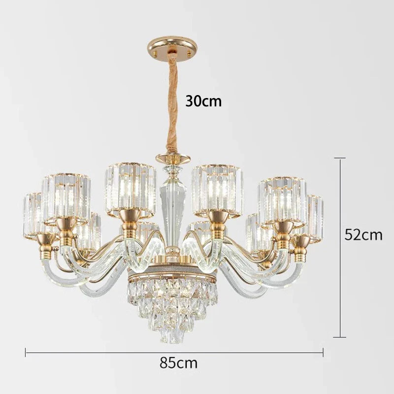 Gio Crystal Contemporary Chandelier