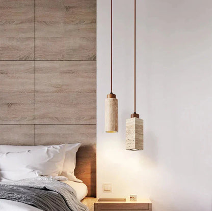 Natural Travertine Pendant Lights