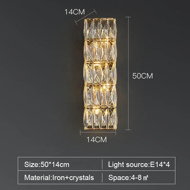 Bacci Crystal Wall Sconce