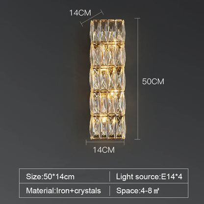 Bacci Crystal Wall Sconce