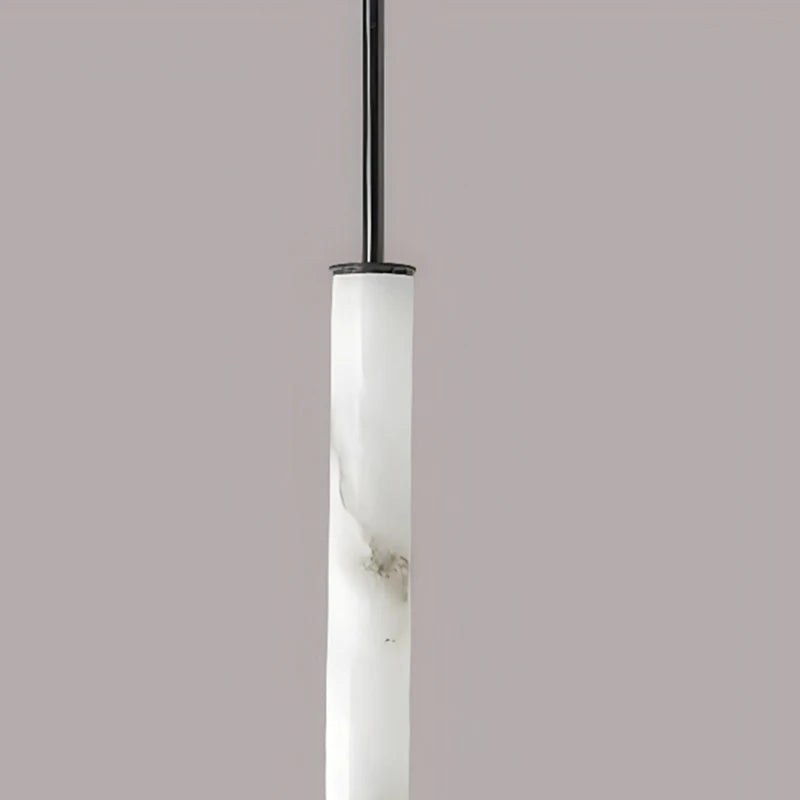 Natural Marble & Brass Pendant Light Fixture