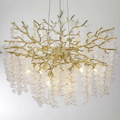 Albero Frosted Glass Modern Chandelier