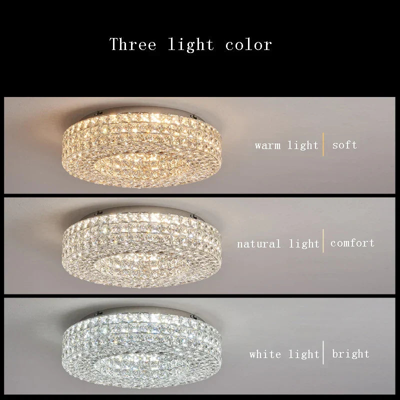 Bacci Crystal Ceiling Light Fixture