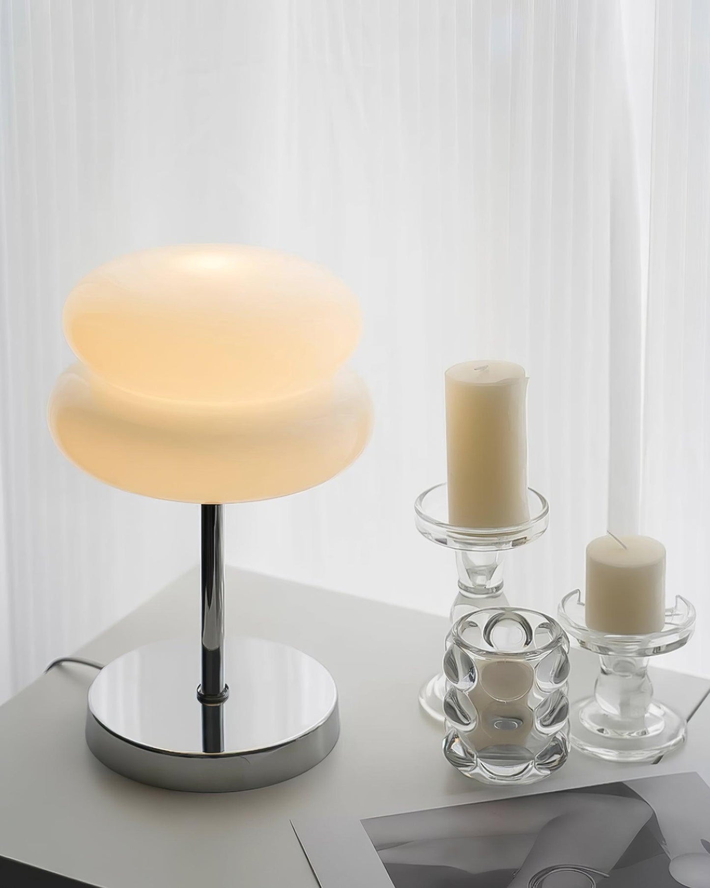 Saturn Glide Glass Accent lamp Table Lamp