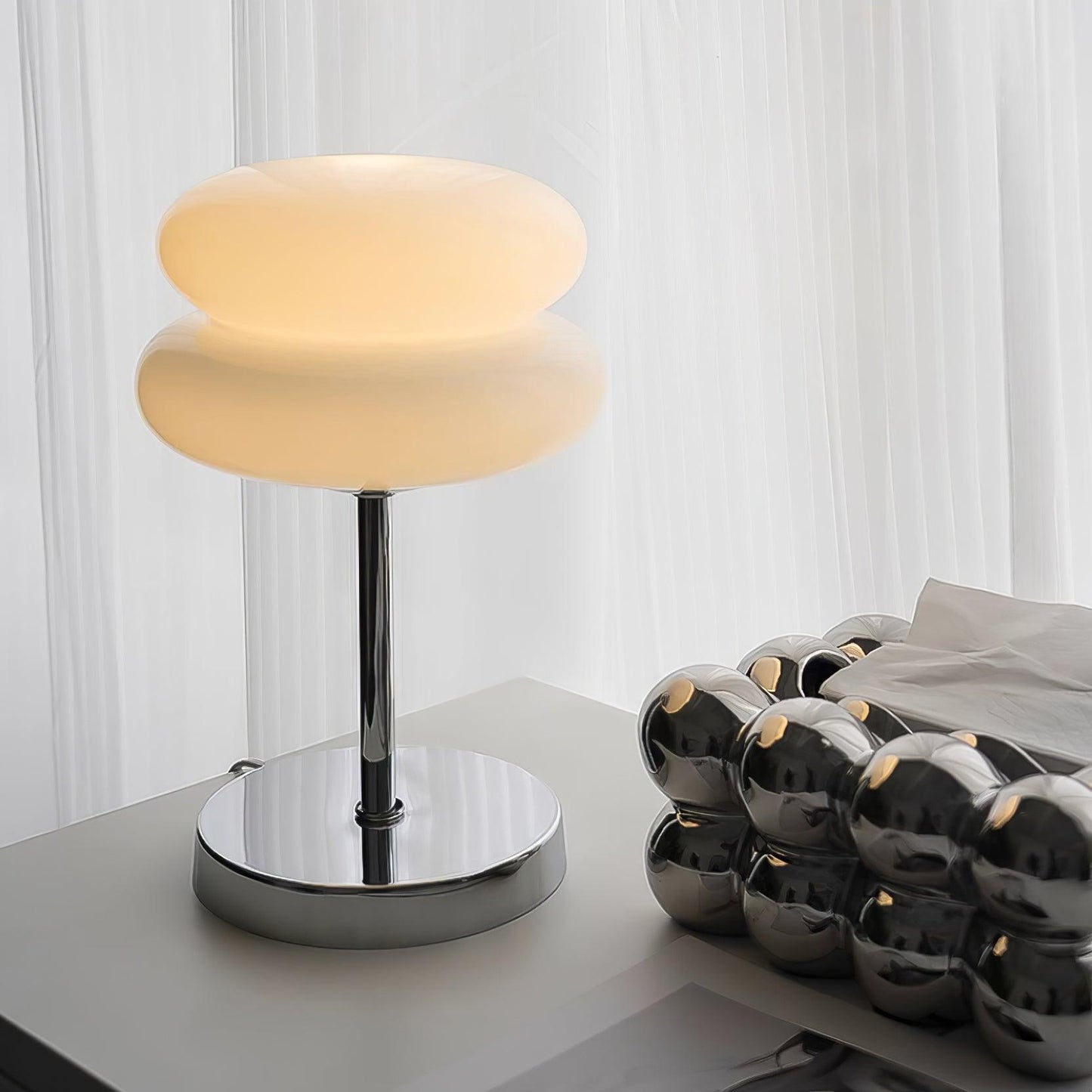 Saturn Glide Glass Accent lamp Table Lamp