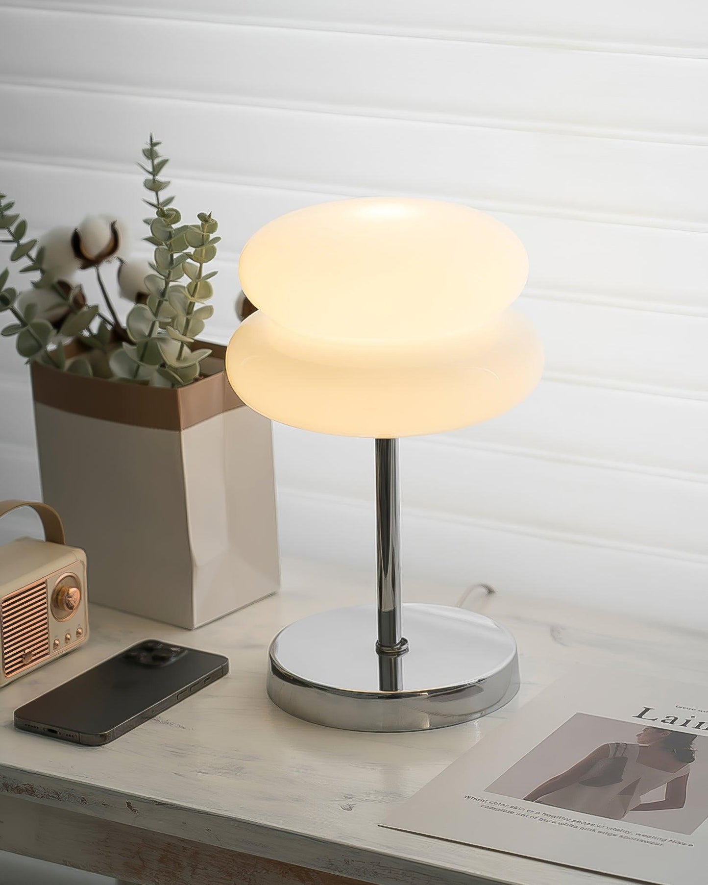 Saturn Glide Glass Accent lamp Table Lamp