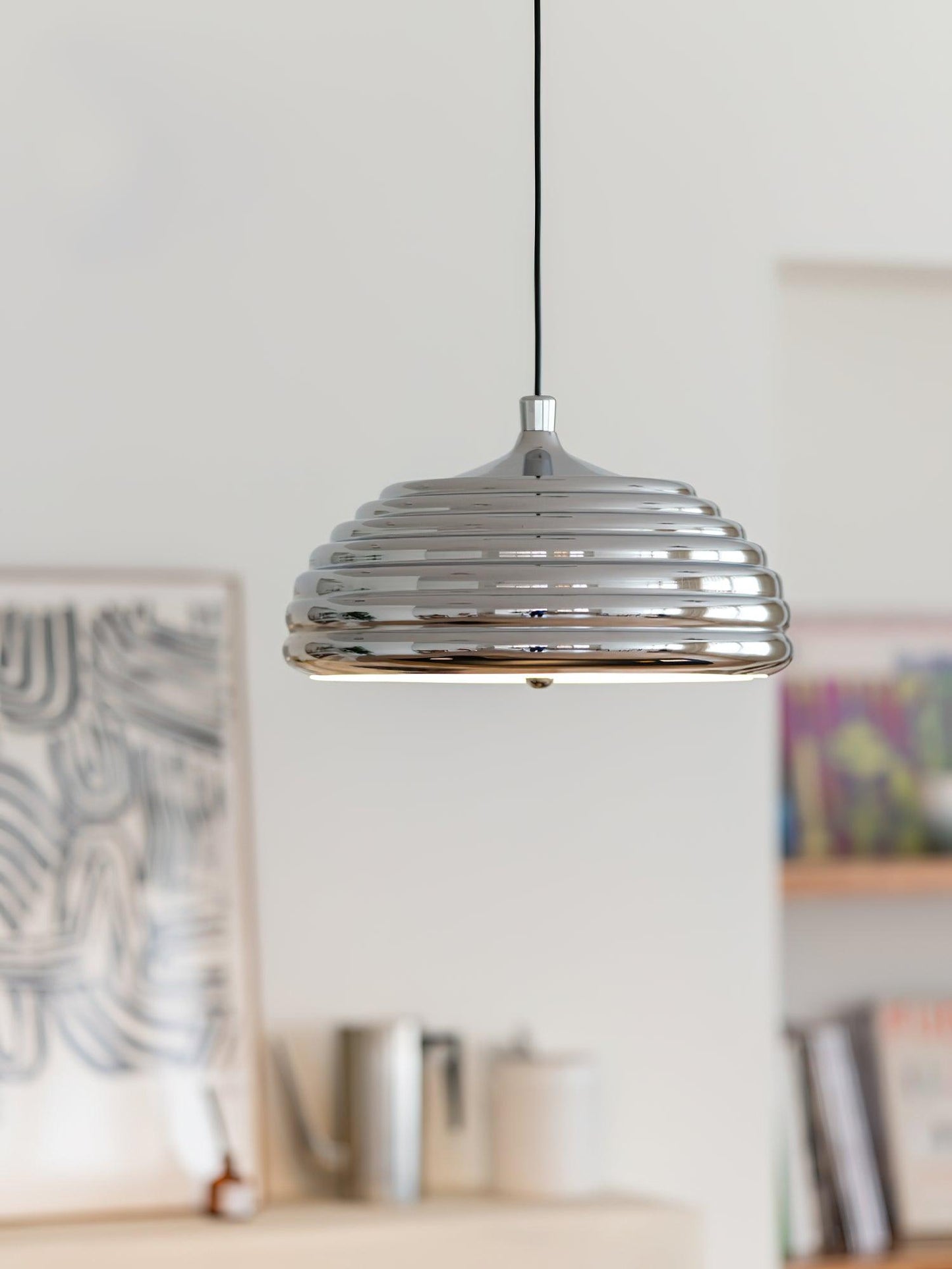 Saturno Chrome Ceiling light fitting Pendant Lamp