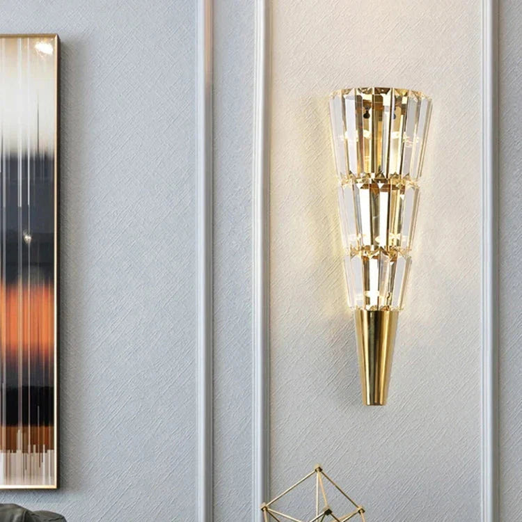 Gio Stainless Steel & Crystal Sconce