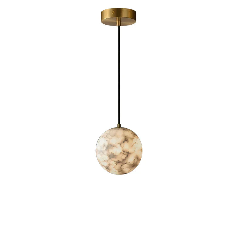 Moonshade Natural Marble Ball Pendant Light