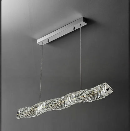 Bacci Modern Crystal Dining Room Light Fixture