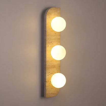 Natural Travertine Stone LED Wall Lamp